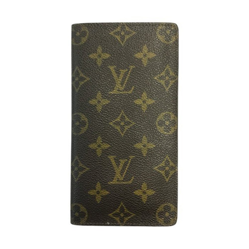 LOUIS VUITTON Louis Vuitton Monogram Porte Carte Credit Long Wallet Men's Brown - Picture 1 of 9